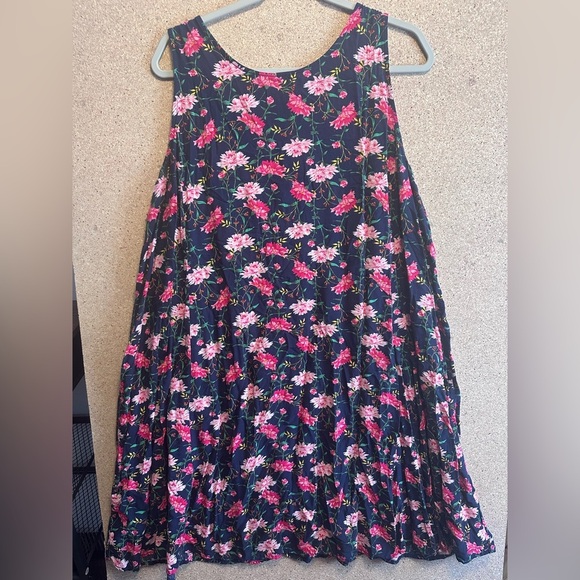 Old Navy Navy and Pink Floral Dress Size XXL - Picture 1 of 6
